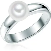Valero Pearls Ring zilver / wit