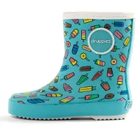 Druppies Summer regenlaars Kleur: blauw/multicolour, Schoenmaat: 29
