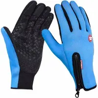 Chimb Winter handschoenen- Fietshandschoenen - Winddicht - Waterproof - Maat M - Blauw