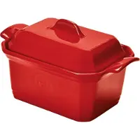 Emile Henry Terrine met drukplaat - 190x120mm - 0.6 l - Grand Cru