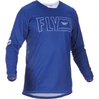 FLY Racing Kinetic Fuel Blauw Wit Jersey Maat S