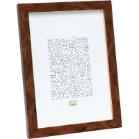 Deknudt Frames fotokader wortelhout met goudkleurig biesje, 1.4 cm breed