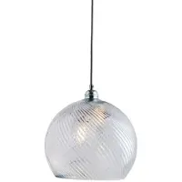 Ebb & Flow Rowan Kristallen Hanglamp Round Silver | Ø28 cm | Swirl IP20