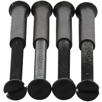 Intersteel 4 patentboutjes m4x35mm met hulsjes m4 - zwart