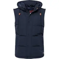 Superdry gewatteerd vest voor heren, klassiek marineblauw
