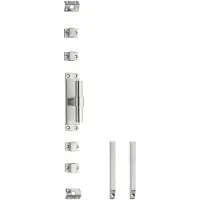 Intersteel | Kruk-espagnolet | Rechts T-recht met stangenset 2x1245mm | RVS Geborsteld