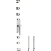 Intersteel Kruk-espagnolet rechts L-recht met stangenset 2x 1245 mm rvs geborsteld