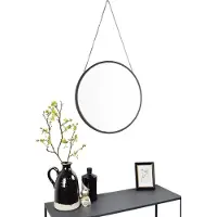 Jax Design Spiegel Hangin | Jax Design metaal zwart 45x45x5 cm wandspiegels | NADUVI