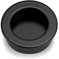 Mariani Schuifdeurkom rond Stylus 30 mm - mat zwart