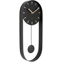 Karlsson KA5822BK, Wandklok, Overig, Zwart, Metaal, Modern