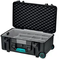 Hprc 2550W wheeled met Second Skin zwart/blauw bassano