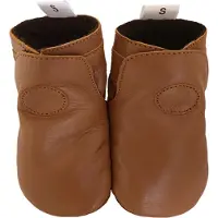 Babysteps leren babyslofjes cognac Bruin Jongens/Meisjes Leer Effen - maat 22/23