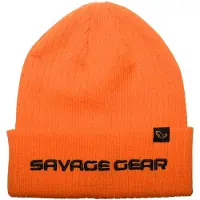 Savage Gear Fold-Up Beanie One Size Sun Orange - Vismuts