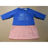Wiplala meisje kleedje jurk blauw orange , miss circus 1 jaar 80