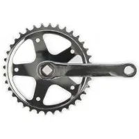 Vinty crankstel 36t. spieloos 130mm 1/8 zilver