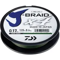 Daiwa J-braid 4 Braided Line 1350 M Groen 0.290 mm