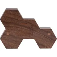 Karlsson Alarm clock Six in the Mix black wood painted