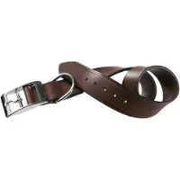 Ferplast hondenhalsband Vip 61 tot 69 cm leer donkerbruin
