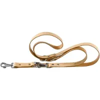Ferplast hondenlijn 120-200 x 2,2 cm leer beige