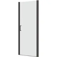 Guido Gusto Douchedeur 80x195cm 6mm Nano glas mat zwart serie Tim