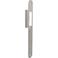 P & E P+E Sluitplaat voor projectsloten met dagschoot DIN rechts 235x25mm rvs geborsteld
