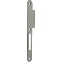 P & E P+E Sluitplaat voor projectsloten met nachtschoot DIN links 235x25mm rvs geborsteld