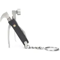 Kikkerland Wood Mini Hammer Tool Black