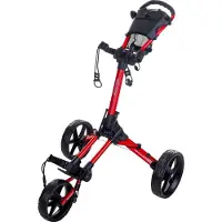 Fastfold Square Red/Black Handmatige golftrolley