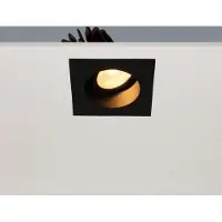 Artdelight Inbouwspot Venice 1 Lichts Large Vierkant LED 2700K Dimbaar Zwart