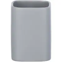 Wenko badkamerbeker Hexa 6,5 x 9 cm keramiek matgrijs