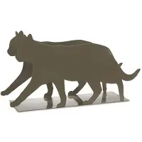 Balvi boekenhouder Feline 21,5 x 41 cm staal grijs