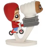 SD Toys speelfiguur Elliott and E.T. on Bike 5 x 8 cm rood/wit
