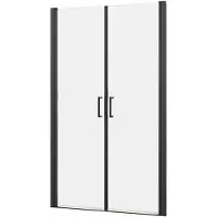 Guido Gusto Douche Pendeldeur 100x195cm 6mm Nano glas mat zwart serie Emma