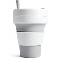 Stojo Biggie Cup 470ml uitgebreide verpakking opvouwbare koffiebeker (Kleur: lichtblauw)