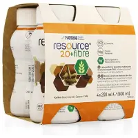 Nestlé Resource Resource 2.0 + Fibre Koffie 4x200 ml Drinkbare oplossing