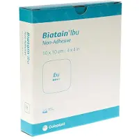 Coloplast Biatain Ibu Verband Niet-Adhesief 10 x 10 cm (4110) | 5 stuks
