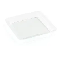 Sabert Mozaïk vierkant bord - Transparant - 18 x 18 cm - Set van 6