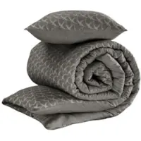 De Witte Lietaer Dekbedovertrek Birds Natural Grey Flanel-240 x 200 / 220 cm | Lits-Jumeaux