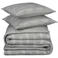 De Witte Lietaer Dekbedovertrek Crane Natural Grey Flanel-260 x 200 / 220 / 240 cm | Extra Breed
