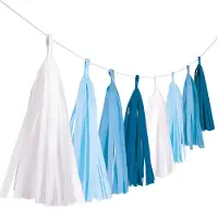 Riethmüller Tassel Slinger Blauw Mix - 3 Meter