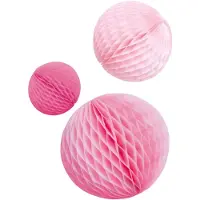 Amscan Honeycombs Roze Mix - 3 stuks