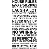 Walplus Home Decoratie Sticker - Huis Regels Quote (FR)