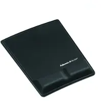 Fellowes Tapis de souris avec repose-poignet Lycra Noir