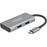 DeLOCK External USB 10 Gbps USB Type-C Hub with 2 x USB Type-A and 2 x USB Type-C