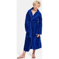 Badrock Kinderbadjas kobalt blauw- capuchon badjas kind - 100% katoenen badjas kind - badjas kinderen - badjas meisjes - badjas jongens - - 0/12 mnd