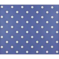 Dutch Wallcoverings Papierbehang stippen - blauw/wit