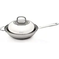 Berghoff | Wokpan 28cm RVS met antikleeflaag