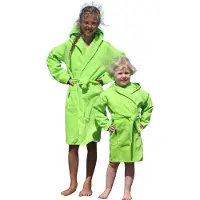 Badrock Kinderbadjas lime 2-4 jaar