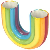 Doiy vaas Regenboog 16,5 x 20 cm keramiek