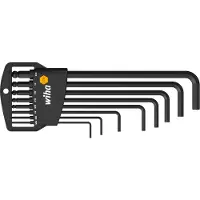 Wiha Inbus Haakse schroevendraaierset 5/64 inch, 3/32 inch, 1/8 inch, 5/32 inch, 3/16 inch, 7/32 inch, 1/4 inch, 5/16 inch 8-delig